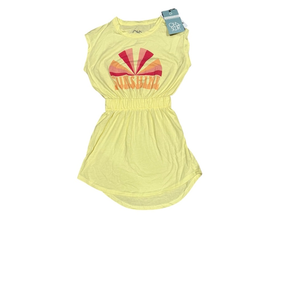 Chaser Yellow Dress with Colorful Sunshine Graphic